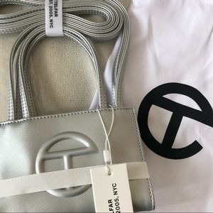 Telfar Silver Small Shopping Bag - Brand New